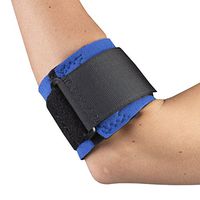 OTC Elbow Strap, Pressure Pad Compression, Neoprene, Blue, Small
