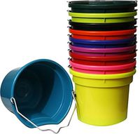 20 Quart Flat Back Bucket 11" Tall. Durable and Come in Fun Colors!! (Lime Green)