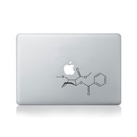Molecular Structure of Cocaine Vinyl MacBook Decal/Laptop Decal - Fits MacBook Air (11/13), MacBook Pro (13/15), MacBook Pro Retina (13/15) and MacBook Retina (12)