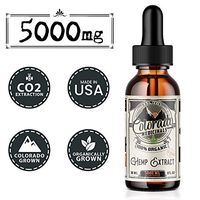 Hemp Oil for Pain & Anxiety Relief - 5000mg of Pure Extract - Best Premium Organic - Colorado Grown - 100% Natural Sleep Aid - High in Omega 3-6-9 - Helps Brain Skin & Hair - Zero THC CBD Cannabidiol
