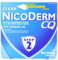 NicoDerm CQ Step 2 Clear Patch, 14 mg, 4 Week Kit, 28 Patches