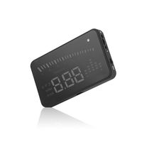 Head Up Display,Universal GPS HUD 3" Display MPH/KM/h Over Speed Limit Warning Plug & Play Windshield Projector with Film for All Vehicle