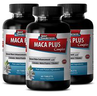 Asian ginseng powder - Maca Plus Complex - Regain sex drive (3 Bottles - 180 Tablets)