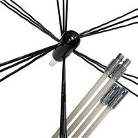 Midwest Hearth Rotary Chimney Cleaning Kit - Heavy Duty Nylon Whip Brush, Rods, Drill Attachment