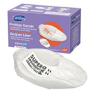 The Original Carebag Commode & Bedpan Liners with Super Absorbent Pad, 60 Count (3 boxes of 20) – Medical Grade, Fits any Size Bedpan – Universal Liner Designed for Bedside Commode Buckets and Bedpans