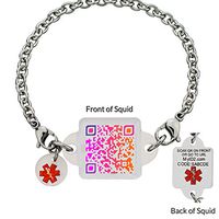 Medical ID Bracelet - Brilliant Sunset Squid Square - XXL