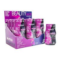 Liquid Collagen Drink, Hydrolyzed Collagen Type I and III Beauty Shot, 11 Grams of Hydrolyzed Collagen Peptides, Grape Flavor - 60 Milliliter Serving 12 Pack