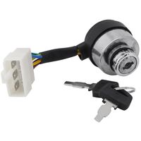 Aramox 6 Wires Ignition Key Switch Start Lock for 2.5-6.5KW 188F Gas Generator