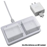 Battery Charger Station for Arlo Ultra 4k & Arlo Pro 3 (White) - Dual Charging Station - Charger for Arlo Ultra 4K Battery Only - Battery Security Camera Charger for Arlo Ultra - VMA5400C - by Sully