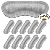 Leather Heel Grips Heel Liners Heel Shoe Inserts Unisex Abrasion & Blister Resistant Adhesive Heel Liners (Gray)
