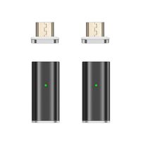 NetDot Gen10 Magnetic Fast Charging Micro USB to Micro USB Adapter Converter Compatible with Android Smartphones(2 Pack Black)