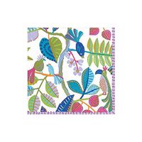 Caspari Kookaburra Paper Cocktail Napkins in White, 20 Per Package
