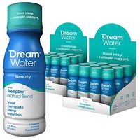 Dream Water Beauty Sleep Aid, Natural Melatonin, Biotin, Juvecol, 2.5oz Shot, 24 CT
