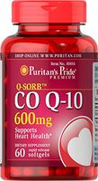 Puritan's Pride Q-Sorb CoQ10 (Coenzyme Q10) 600 mg, Natural Antioxidant, Dietary Supplement for Blood Pressue Management, 60 Rapid Release Softgels