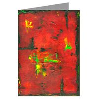 "Farenheit 2000" Original Abstract Art by the Artist Philo Notecard Set