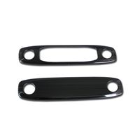 Rqing For Tesla Model 3 2017 2018 2019 Interior Front + Rear Top Reading Light Cover Trims (Black)
