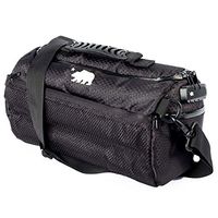 Cali Crusher 100% Smell Proof Duffle Bag w/Combo Lock (Black/White, 12")