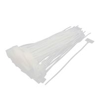 uxcell 100 Pcs Nylon Network Cable Cord Wire Label ID Tags Zip Ties Strap 4 x 200mm
