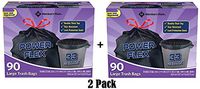 33-Gallon Power-Guard Drawstring Trash Bags (90 ct.) - Trash Bags - 2 Pack