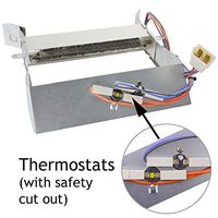 Spares2go Heater Element + Thermostats to fit Hotpoint TCM570G TCM570 TCM580 Tumble Dryer