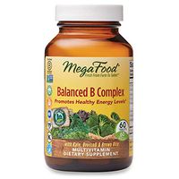 MegaFood, Balanced B Complex, Promotes Healthy Energy Levels, Multivitamin Dietary Supplement, Gluten Free, Vegan, 60 Tablets (60 Servings)