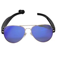 EASTGARDEN Aviator Bluetooth Sunglasses Sun Glasses Handsfree Headset Headphones Men and Women Polarizer Driver Sunglass (Blue)