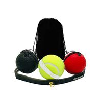 YunZyun Black Boxing Reflex Ball Reflex Punch Ball with Headband, Boxing Speed Ball for Training,Boxing Punch Exercise, Training Speed Reactions,Fitness-Boxing Gym Equipment for Kids Adults (Black)