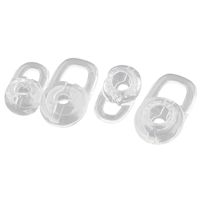 uxcell a17022100ux0322 Replacement Silicone Bluetooth Earphone Earbud Ear Tip Ear Gel Pad 4 in 1 Clear