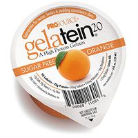 Gelatein 20 Orange: 20 Grams of Protein. Sugar Free. Ideal for Clear Liquid Diets, swallowing Difficulties, bariatric, Dialysis and Oncology. Great pre or Post-Workout Snack. (14 Pack)