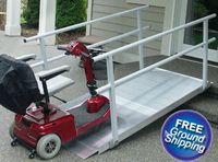 EZ-Access, Gateway 3G Ramp with Handrails, 10 Feet, Transfer Between Levels and Surfaces with More Security and Safety, Great for Wheelchairs, Walkers, Scooters