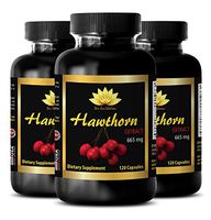 Metabolism Booster - Hawthorn Extract 665MG - Dietary Supplements - Hawthorn Pill - 3 Bottles (360 Capsules)