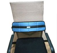LUCKYYAN Breathable Wheelchair Seat Restraint Belt Elderly Dining Chair Seat Belt - Adjustable Length, Blue