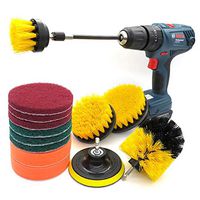 Homwel 14Pack Drill Brush Power Scrubber Cleaning Brush kit, All Purpose Drill Brush with Extend Attachment for Bathroom, Grout, Tub, Kitchen, Auto,Boat Fiberglass