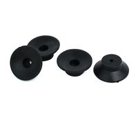 uxcell 47mmx18mm Air Compressor Replacement Foot Pad Black 4pcs