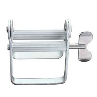 Toothpaste Tube Squeezer, Aluminum Alloy Multifunction Portable Toothpaste Dispenser Squeezer Handle Paste Toothpaste Extruder(Silver)