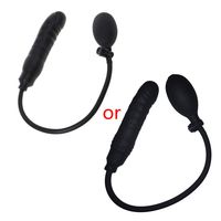 1pc Inflatable Aańus Plúg Suction Cup Male Massager Adults Soft Se#x Toys Silicone Aańus Plúg