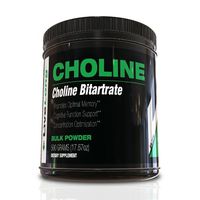 Choline Powder- Supports Cognitive Function & Memory, no Added fillers, Promotes Brain, Nervous System, Cell, General Health - Vegan, Non-GMO, Supplement. Best for Focus, and Studying for Memory.