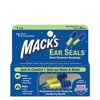Mack's Ear Seals Dual Purpose Earplugs 1 Pair (Pack of 3)