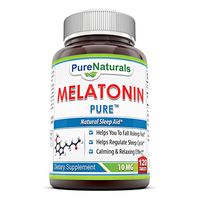 Pure Naturals Melatonin – 10 Mg Tablets - 120 Tabletsper Bottle – Supports Healthy Sleep & Promotes A Calming & Relaxing Effect*