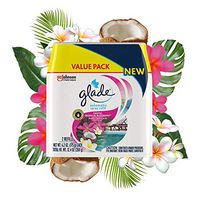 Glade Automatic Spray Refill 2 ct, Exotic Tropical Blossoms, Automatic Spray air freshener, 12.4 oz, 12.4 Ounce