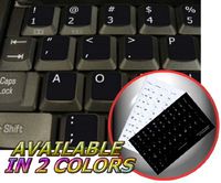 DVORAK SIMPLIFIED NON-TRANSPARENT KEYBOARD STICKER BLACK BACKGROUND