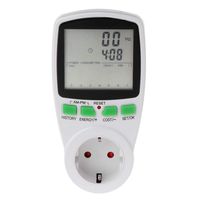 LCD EU Digital Meter Voltage Wattmeter Power Electricity Consumption Analyzer