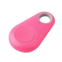 Drop Shape Bluetooth Keychain GPS Tracking Camera Selfie Remote Control Systems fit for Tracking Kids,Wallets,Pet,Cars and Luggage Pink