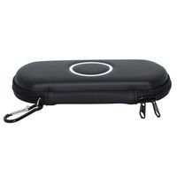 XFUNY® Dustproof Quakeproof Hard Cover Protective Shell Carrying Case Travel Pouch Bag for Sony PSP 3000 Game Console & Card (Black) (Black)