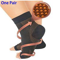 HMILYDYK Plantar Fasciitis Compression Socks, Elasticated Ankle & Arch Sleeves for Pain Relief & Accelerated Tissue Recovery – One Pair