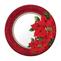 Creative Converting 8 Count Sturdy Style Paper Dinner Plates, 8.75", Christmastime