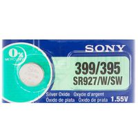 Sony 399/395 (SR927/W/SW) 1.55V Silver Oxide 0%Hg Mercury Free Watch Battery (2 Batteries)