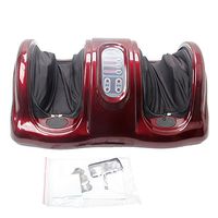 US Stock PEATAO Foot Massager, 5 Modes Kneading Rolling Massage for Leg Calf Ankle Electric Shiatsu Foot Massager w/Remote (Red)