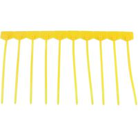 Ogrmar 100pcs Cable Label Mark Tag/Ethernet Wire Zip Ties Cable with Marking Label (Yellow)