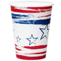 Nicole Home Collection Stars N' Stripes Paper Cup, 12-Ounce